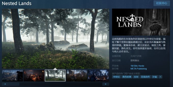 生存冒险游戏《筑巢之地》上架Steam 支持中文插图1