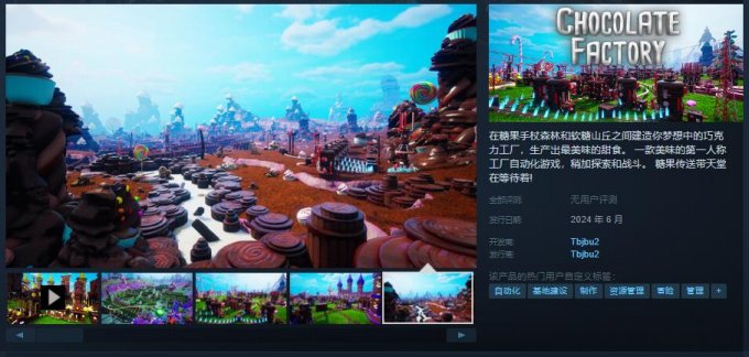 《巧克力工厂》上架Steam 将于6月发售插图1